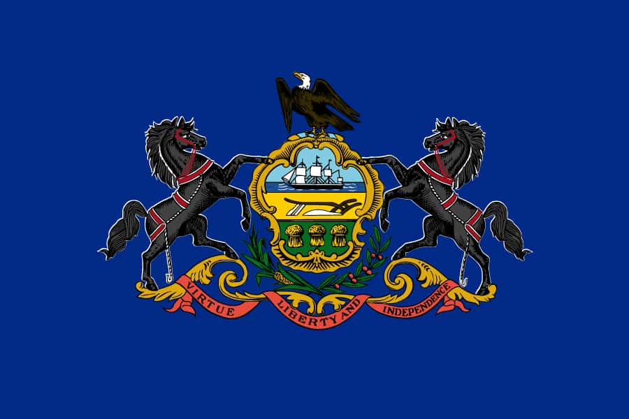 Photo of the Flag of Pennsylvania