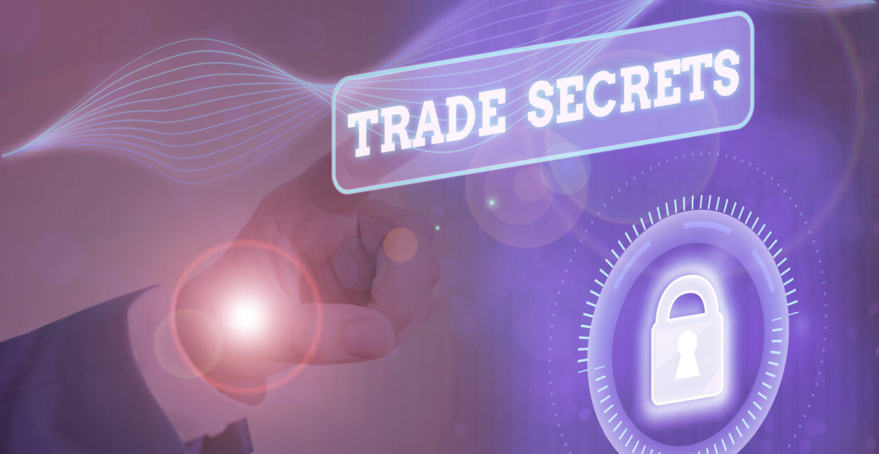 Composite Image of Trade Secrets words and background