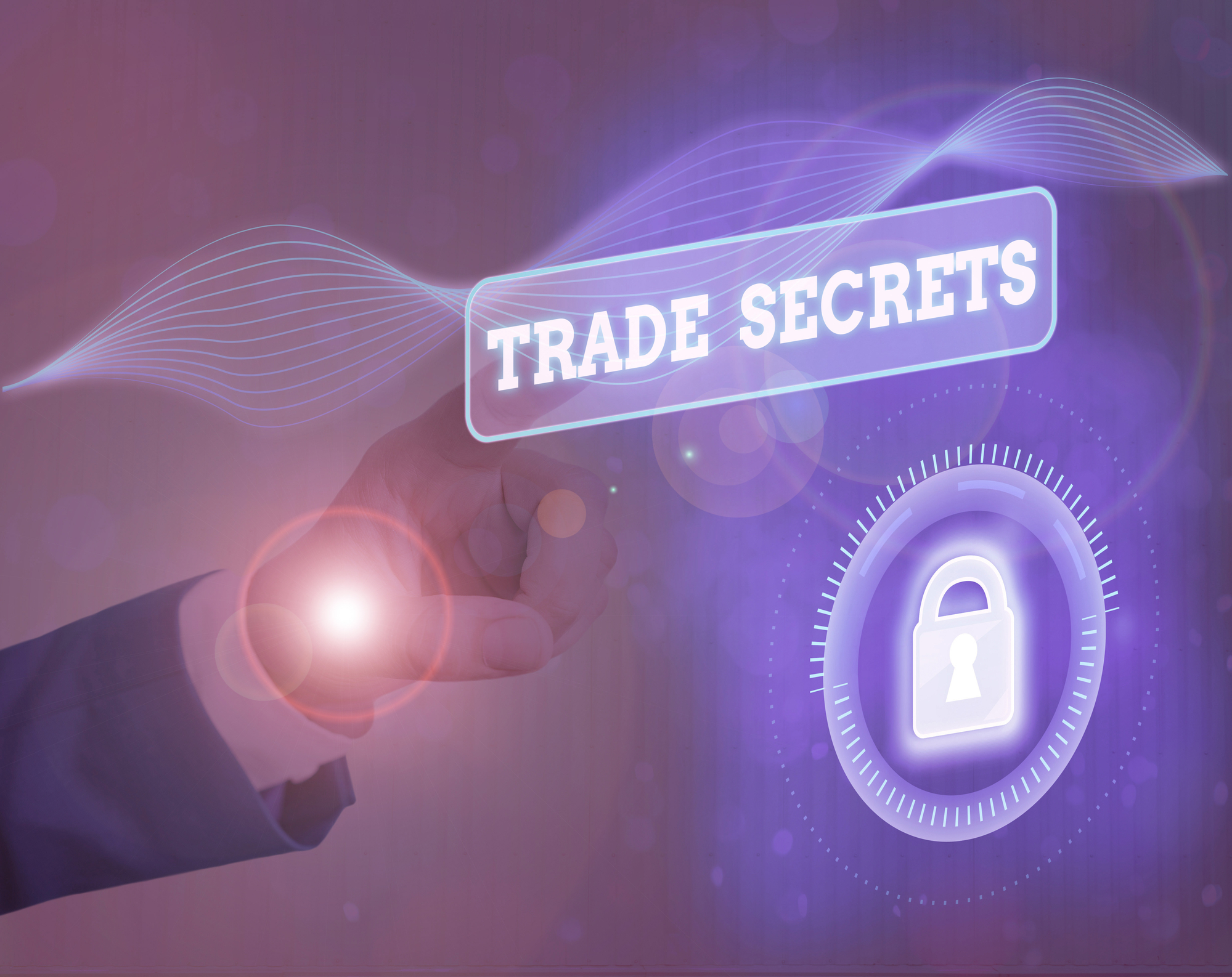 Composite Image of Trade Secrets words and background